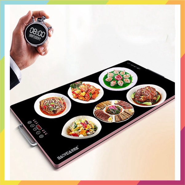 Mâm điện hâm nóng thức ăn dạng vuông HOT Utensils EuFood (40x60cm) - eurooutlet