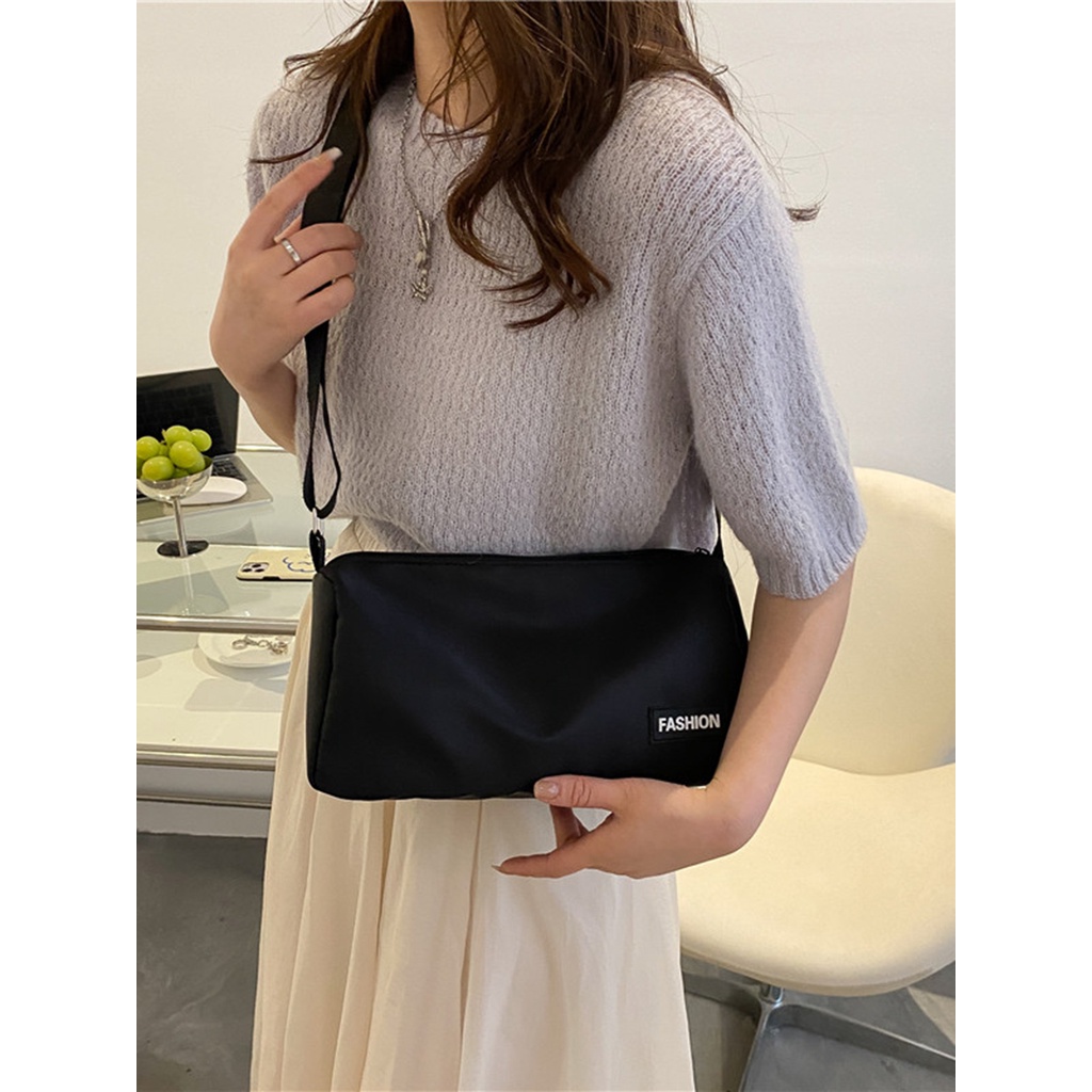 Túi Đeo Vai Hình Trụ Vải Oxford Sức Chứa Lớn Thời Trang Xuân Hè 2022