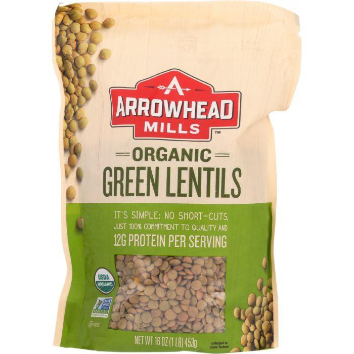 Đậu lăng xanh hữu cơ - Arrowhead Mills - 454g