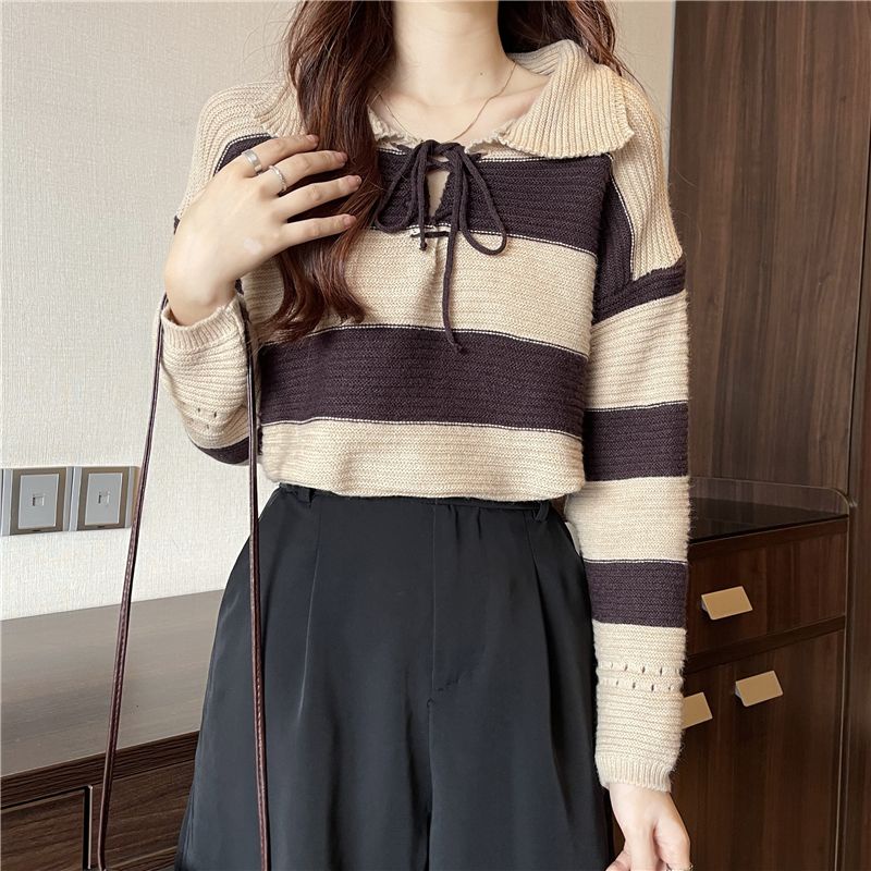 Áo sweater Dệt Kim Có Cổ Dài Tay Phong Cách Hàn Quốc Cho Nữ JL-TX-561