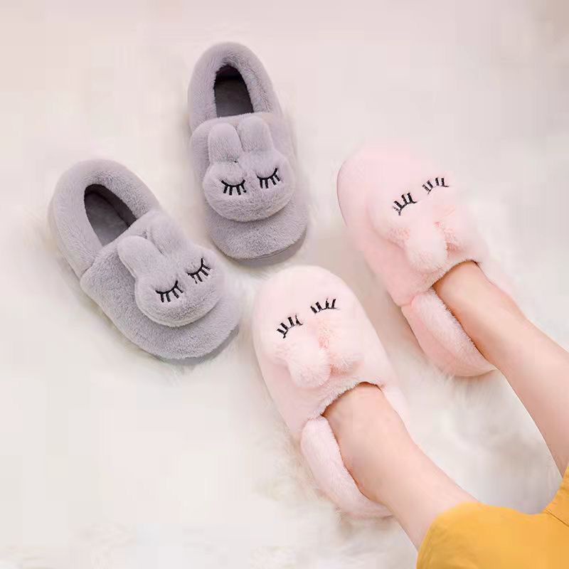 Dép Cotton Đế Dày Thời Trang Mùa Đông Dành Cho Nữ