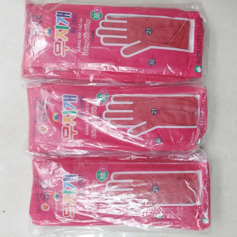 Găng tay cao su size M dài 32cm