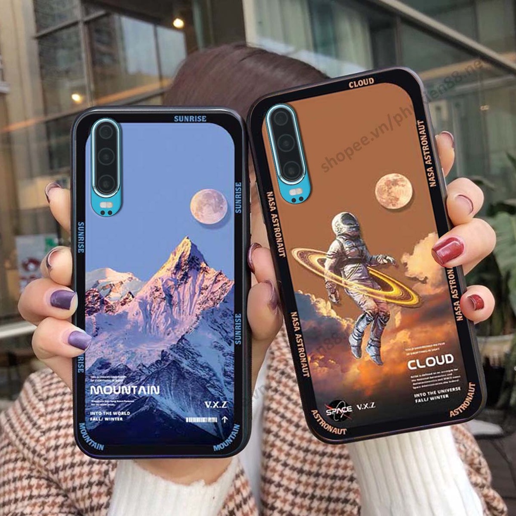 Ốp Huawei P30 / P30 Pro hình vũ trụ, mountain, cloud phong cách cá tính
