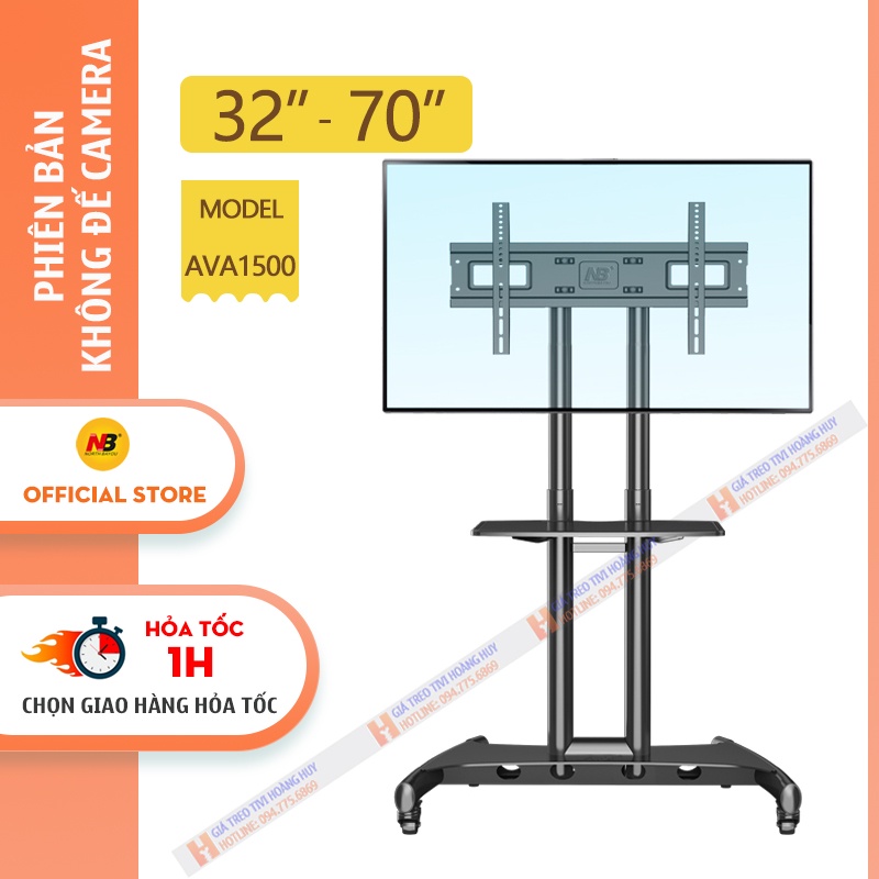 Giá Treo Tivi Di Động NB AVA1500 32 - 70 Inch - Giá Treo Tivi Có Bánh Xe #AVA1500-60-1P