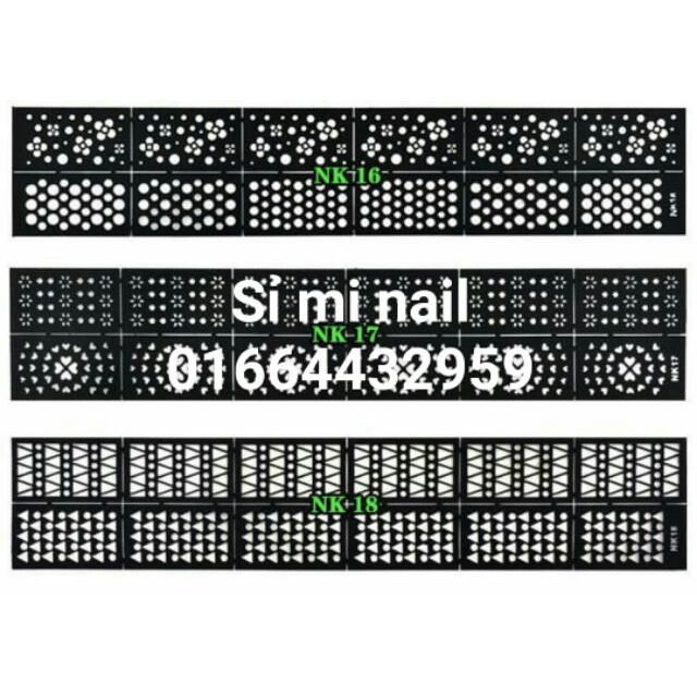 Hình dán sticker tạo kiểu sơn khuôn sẵn mẫu mới 2017. Nhiều kiểu hình đa dạng giúp tạo kiểu hình sơn móng