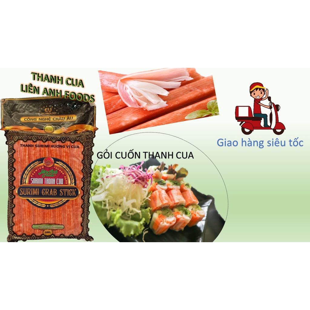 THANH CUA 17.5CM  1 KG 28 THANH 17.5CM LIÊN ANH FOODS