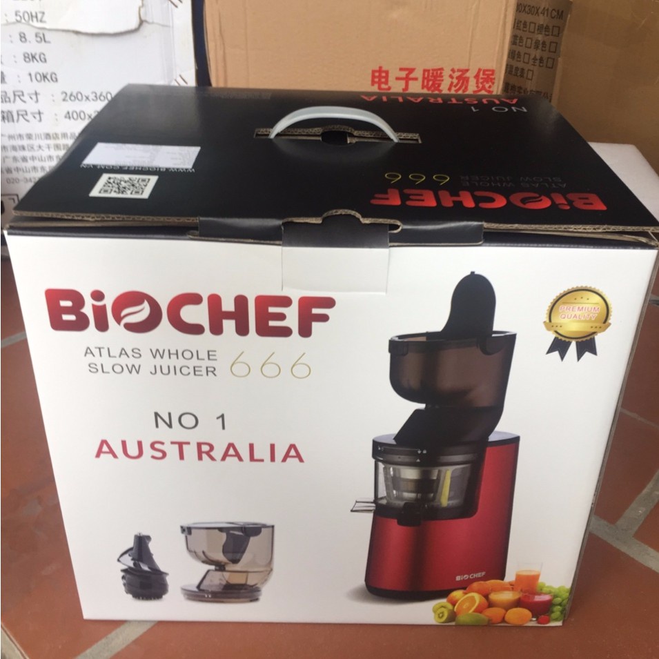 Máy Ép Chậm Biochef 666 - Ép Trái Cây Tốt - Cam Kết Hàng Australia Chính Hãng - MUAGIHAY
