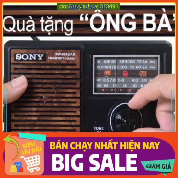 Đài radio sony sw-888UAR quà tặng dành cho ông bà,âm thanh chất lượng cực tốt giá cả chất lượng