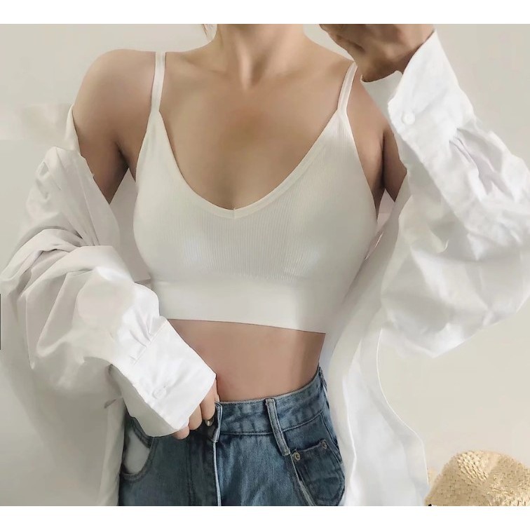 SUXI Áo Dây Nữ Cộc Tay Co Giãn Quyến Rũ