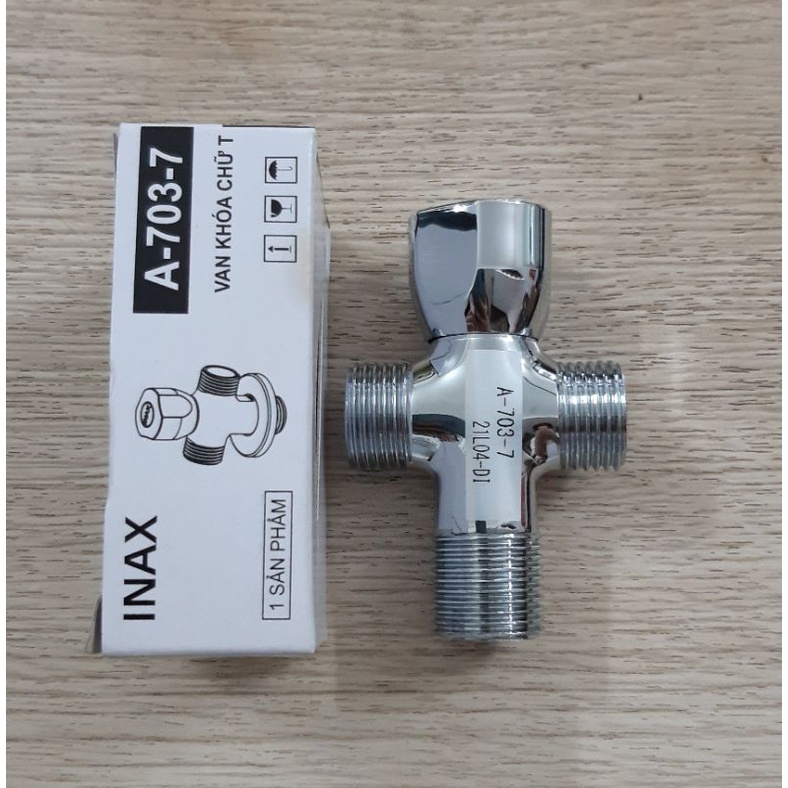 Van chữ T cao cấp INAX A703-7, van chia nước