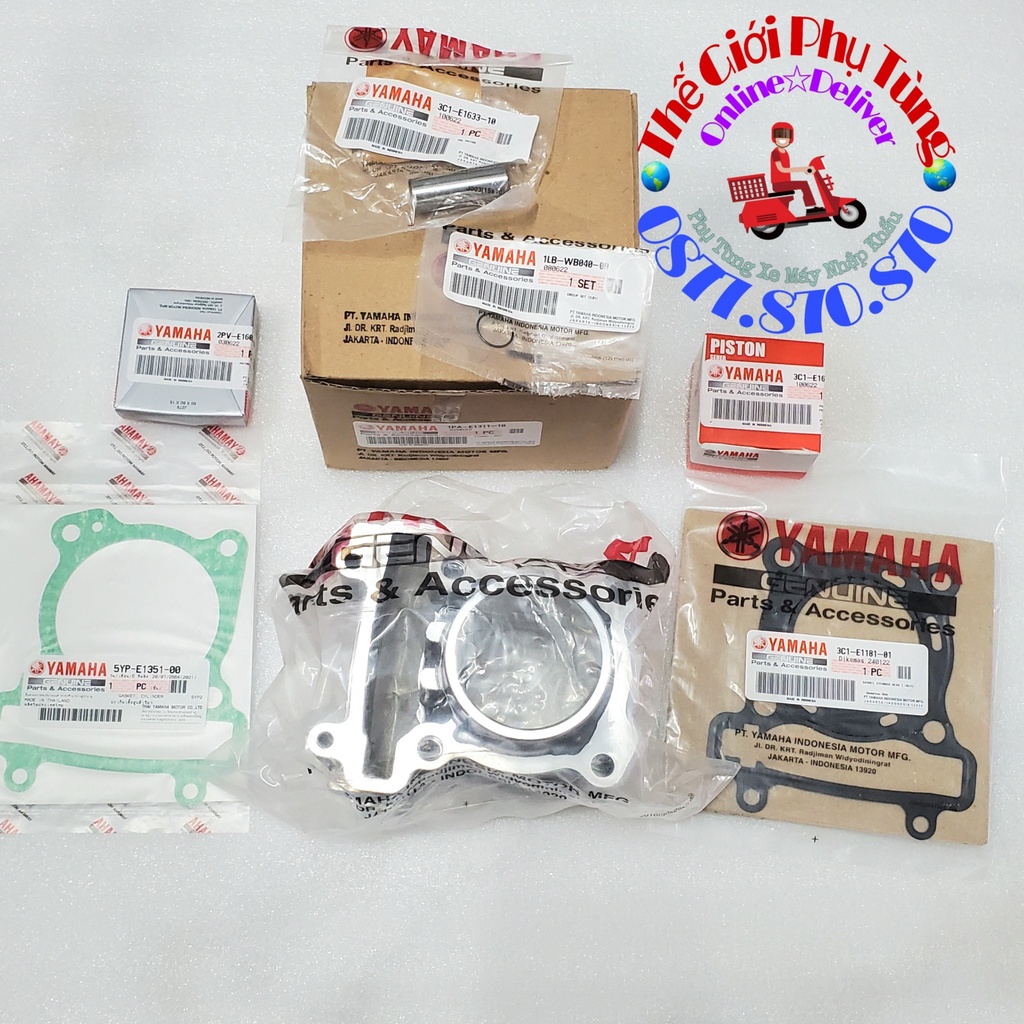 Lòng - Nòng Vixion, FZ 150 gắn Exciter 150 Zin Yamaha Indonesia