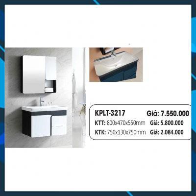 Bộ lavabo tủ cao cấp KPLT-3217 KELI, chống thấm, Nano Shiny Antimicrobial , bảo hành 3 năm