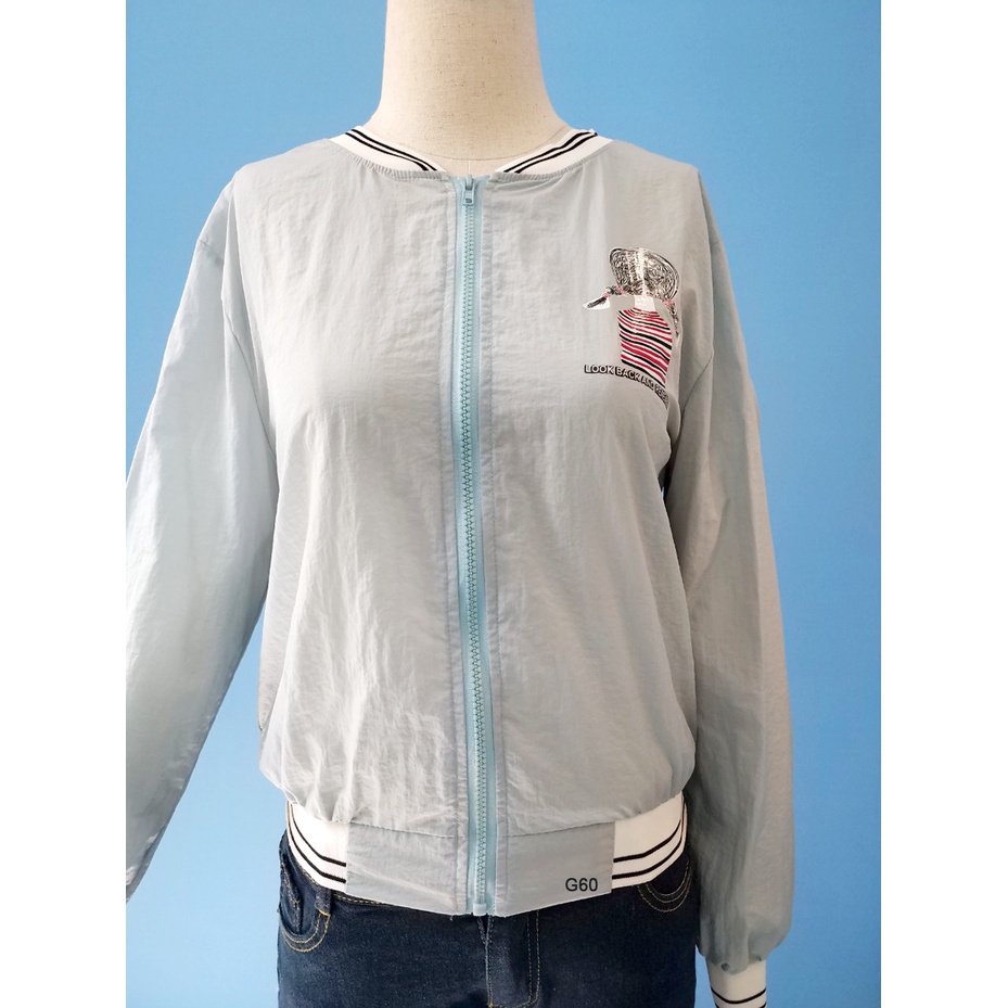 Khoác gió bomber mỏng Nữ - G60