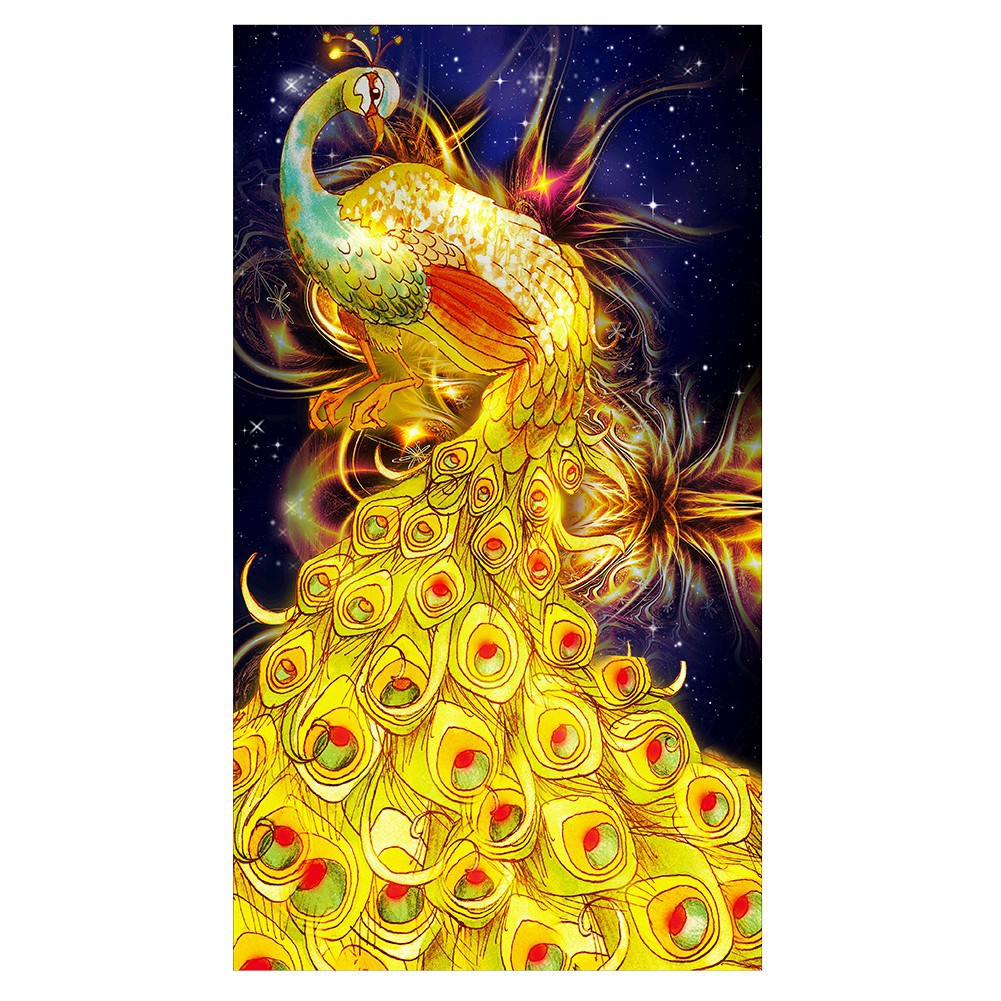 Bộ làm tranh đính đá hình phượng hoàng 5D | BigBuy360 - bigbuy360.vn