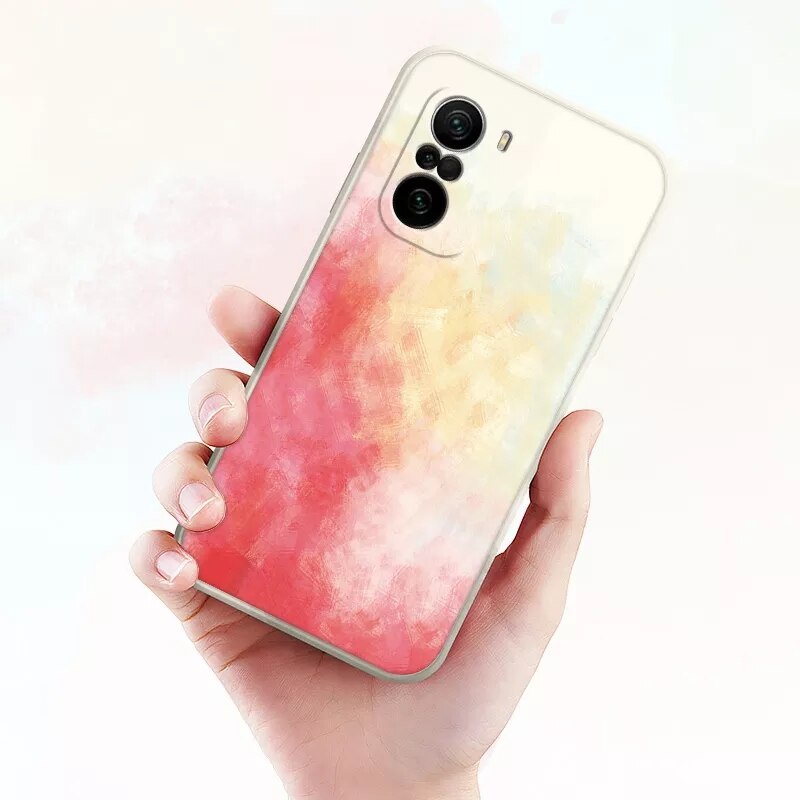 Ốp lưng cạnh vuông vân đá màu Case Redmi Note 10 Pro 9T 4G 5G