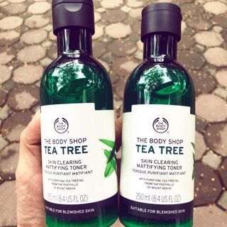 Nước hoa hồng Tea tree cho da mụn The body shop UK