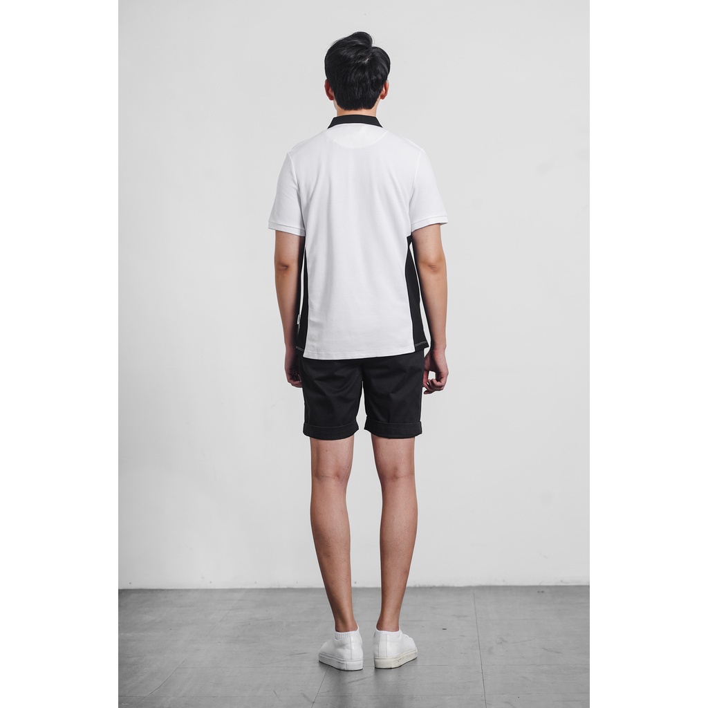 Áo Polo tay ngắn, phối cổ. Fitted form - Routine 10S21POL031