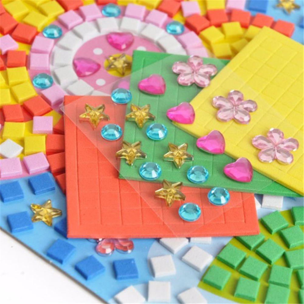 Sticker Dán Tường Họa Tiết Mosaic 3D Sáng Tạo Giáo Dục Sớm Cho Trẻ