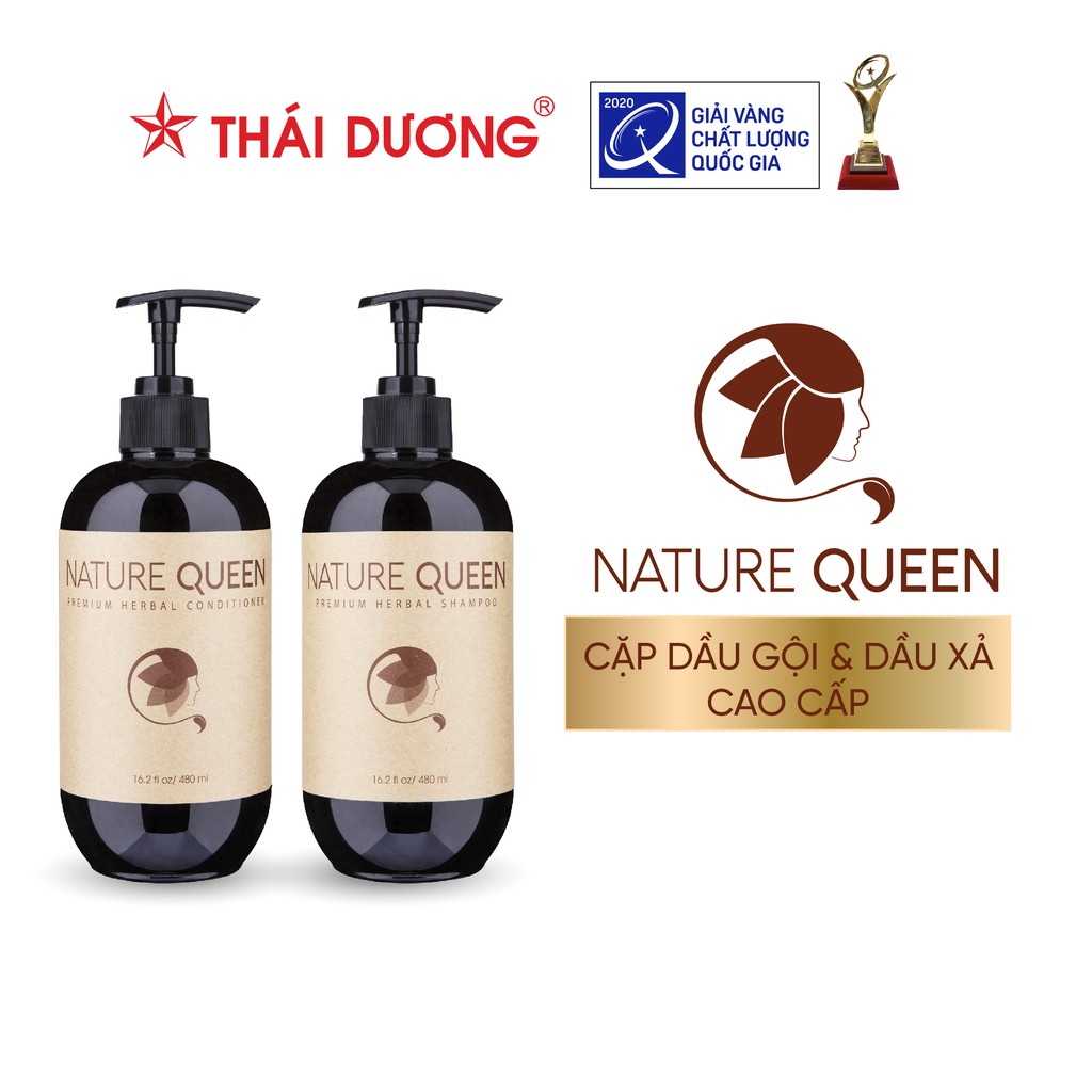 Bộ dầu gội và dầu xả cao cấp Nature Queen 100ml/480ml - Sao Thái Dương