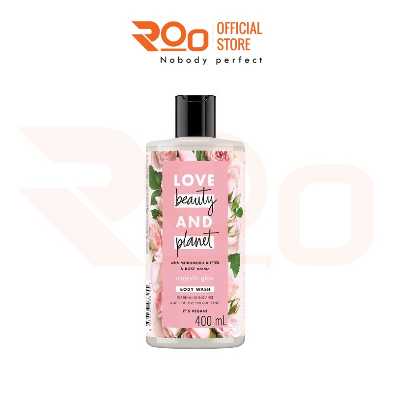 Sữa Tắm Làm Sáng Da Love Beauty And Planet Majestic Glow Tinh Dầu Hoa Hồng 100% Bulgaria 400ml | BigBuy360 - bigbuy360.vn