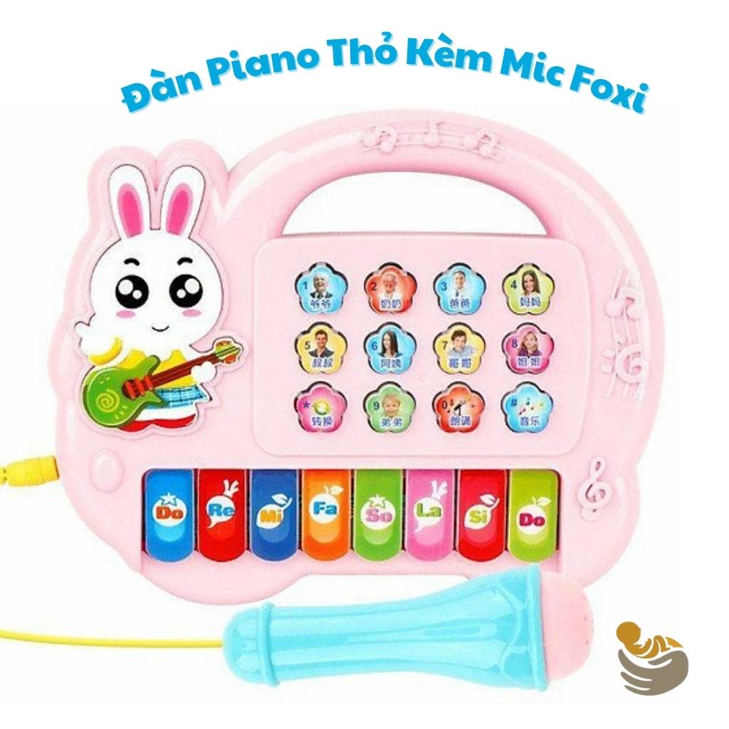 Đàn Piano Thỏ Dễ Thương Tặng Kèm Mic Foxi Đồ Chơi Âm Nhạc Thông Minh Cho Bé Shop Mẹ Mốc