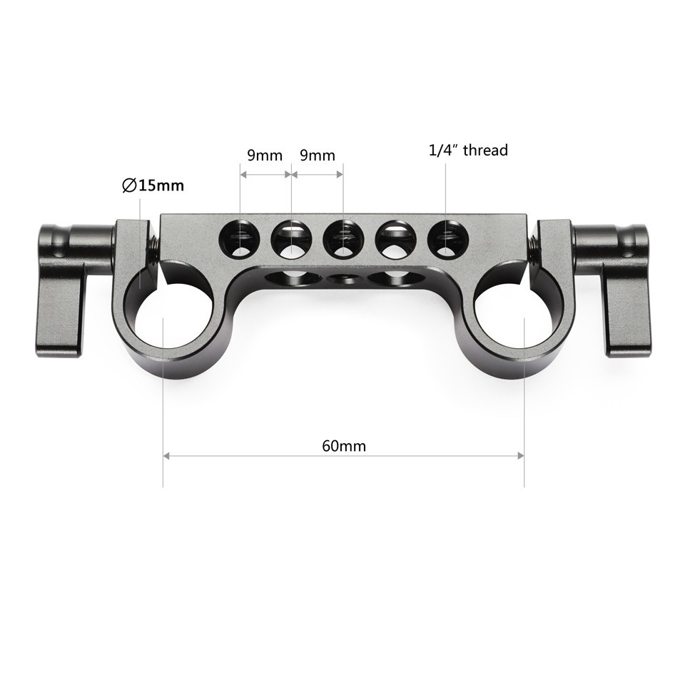 SmallRig Super Lightweight 15mm-Railblock (2pcs Pack) 2061 (NRUSA)