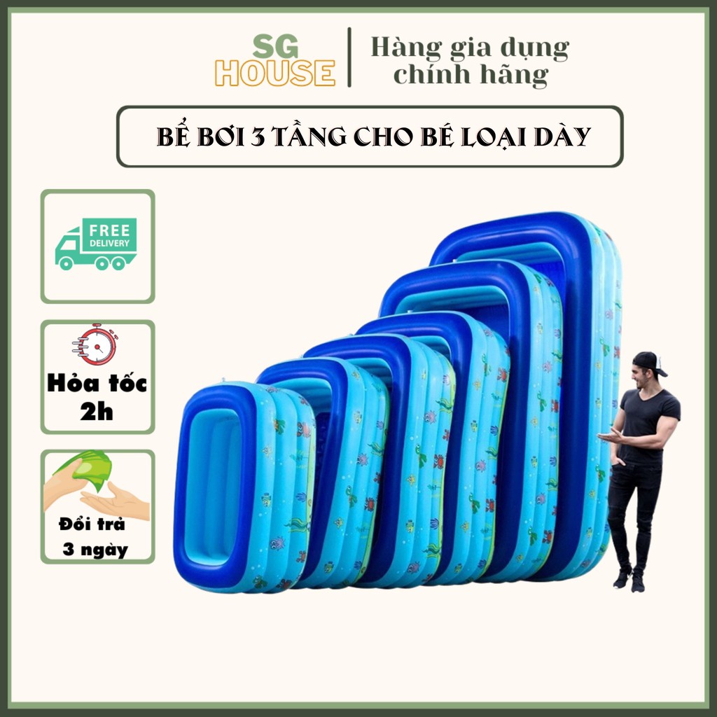 bể bơi cho bé tại nhà đủ cỡ từ 1m2 đến 2m1 - Hàng loại 1 có bảo hành nếu lỗi do nhà sản xuất