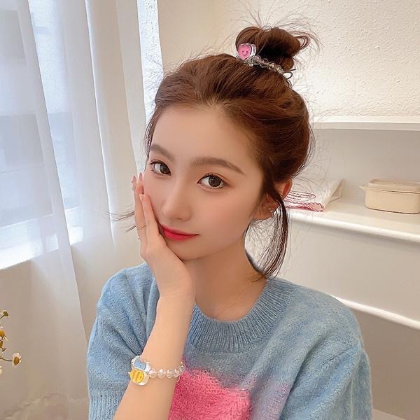 Vòng Tay Cao Su Cặp Đôi Hạt Trong Suốt / Hoa Hồng Nhỏ Ong / Vịt Vàng / Cherry / Dây Cao Su Sáng Tạo Trang Trí Tiệc Kỳ Nghỉ Bạn Bè / Lễ Tình Bạn