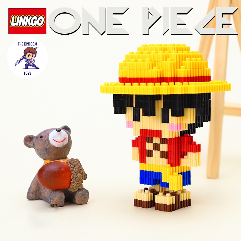 Đồ Chơi Lắp Ráp LINKGO Mô Hình Luffy Zoro Sanji Nami Chopper Robin Ace Usopp Trọng Đảo Hải Tặc One Piece Mô Hình 3D