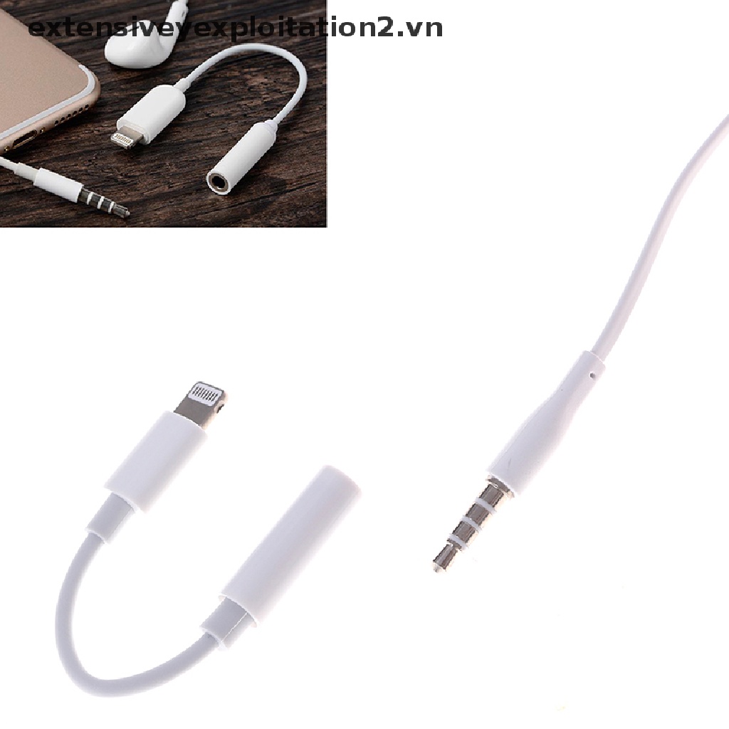 Set 2 dây cáp chuyển đổi âm thanh tai nghe cho iPhone