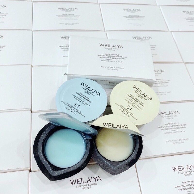 Set mini gội xả phục hồi đa tầng nấm truffle Weilaiya