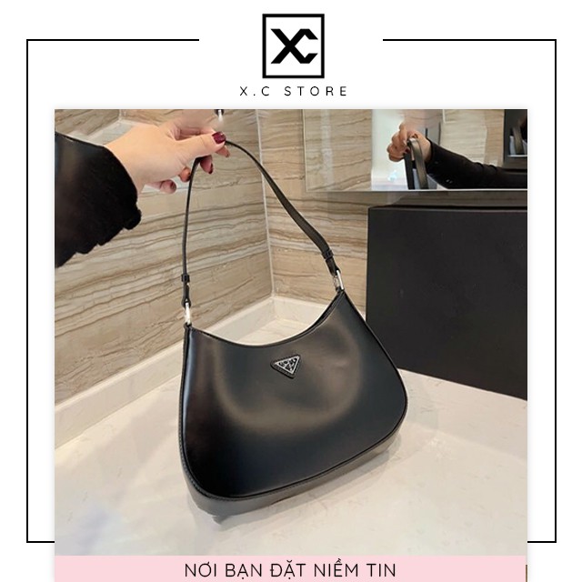 [RẺ NHẤT SHOPEE] Túi đeo vai kẹp nách dáng Prada XC-3255, kiểu dáng hàn quốc, túi công sở, đẹp, trơn