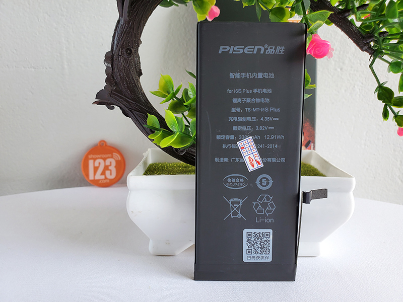 PIN PISEN IP 6S PLUS DUNG LƯỢNG CAO 3380MAh PIN PISEN CHÍNH HÃNG DÙNG CHO IP 6S PLUS BẢO HÀNH 12 THÁNG TOÀN QUỐC .