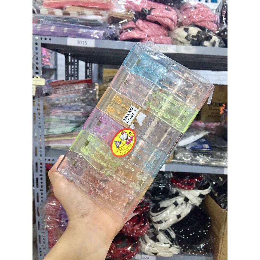 Set Kẹp Tóc Càng Cua 5 Răng Màu Sắc Ngọt Ngào Phong Cách Hàn Quốc