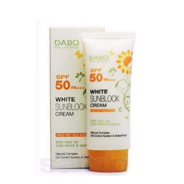 Kem chống nắng Dabo White Sunblock Cream SPF 50 +++ 70ml