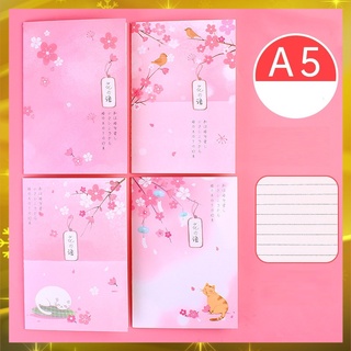 Sổ tay ghi chép A5 khâu gáy - Kẻ ngang bìa họa tiết dễ thương JHSTOREVPP