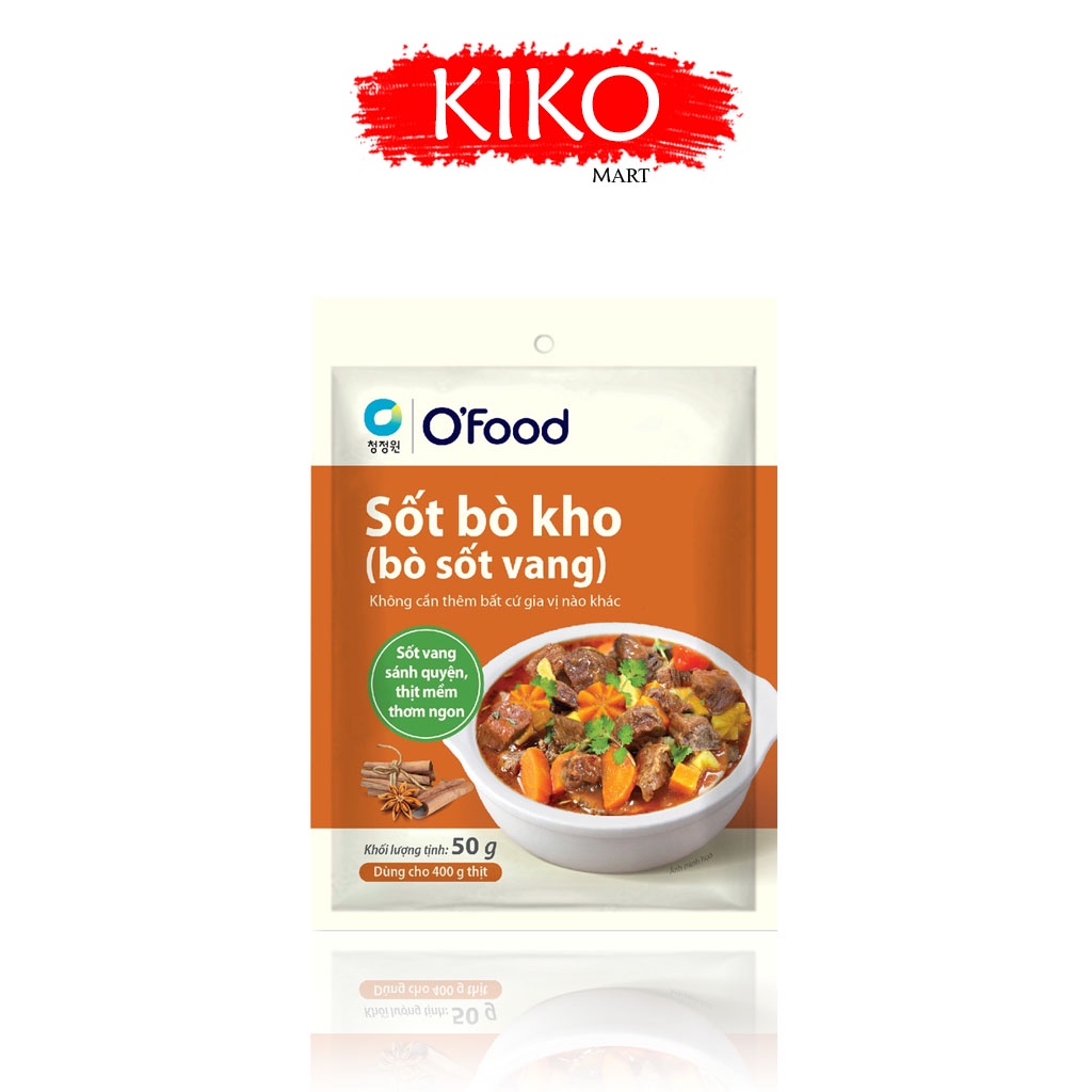 Sốt Bò Kho, Bò Sốt Vang O'food Gói 50g (Dùng Cho 400G Thịt)
