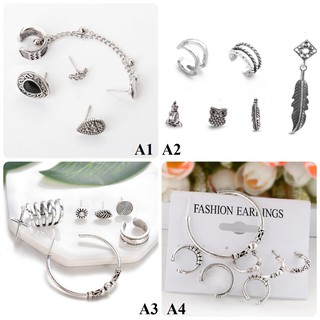 SET BÔNG TAI KẸP CÁ TÍNH