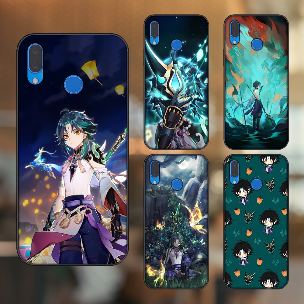 Ốp lưng Huawei Nova 3, Nova 3i, Nova 3e, P20 Lite viền đen in hình Xiao Genshin Impact