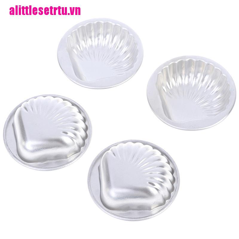 Set 5 Khuôn Làm Bánh Hình Vỏ Sò Bằng Hợp Kim Nhôm