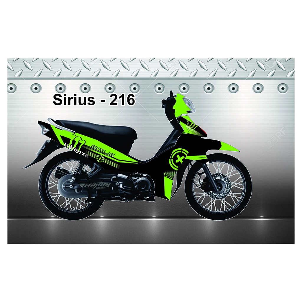 Nhiều Mẫu Tem Trùm Sirius Xanh Lá Đen Đẹp