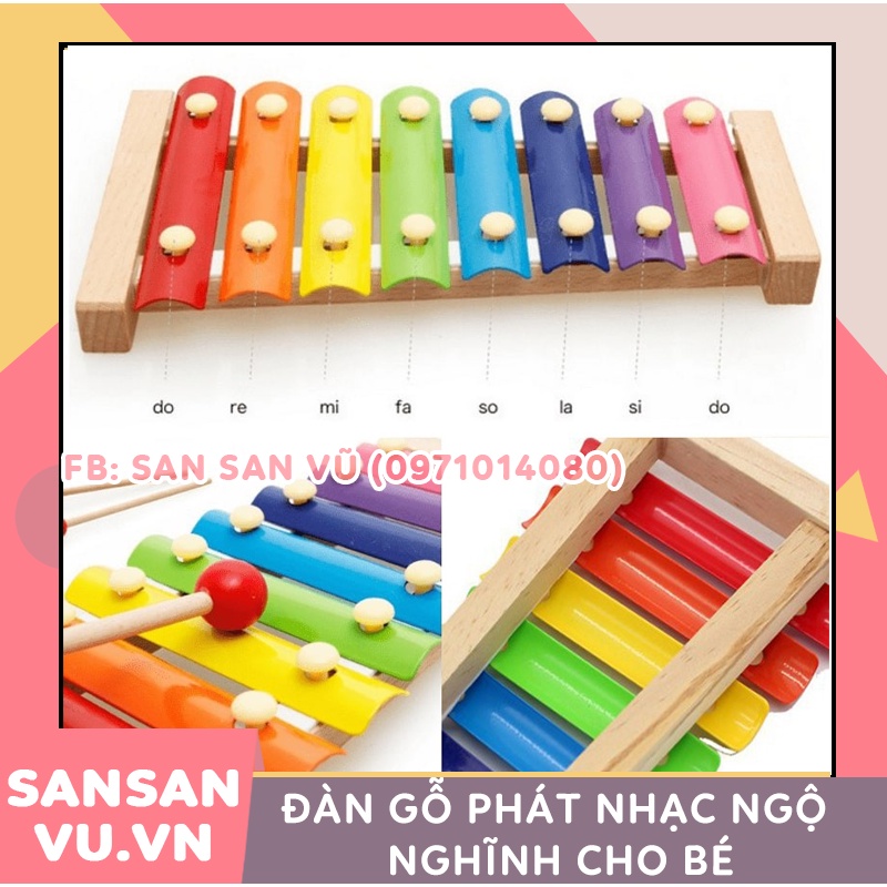 Đàn gỗ phát nhạc ngộ nghĩnh cho bé - Đồ chơi thông minh