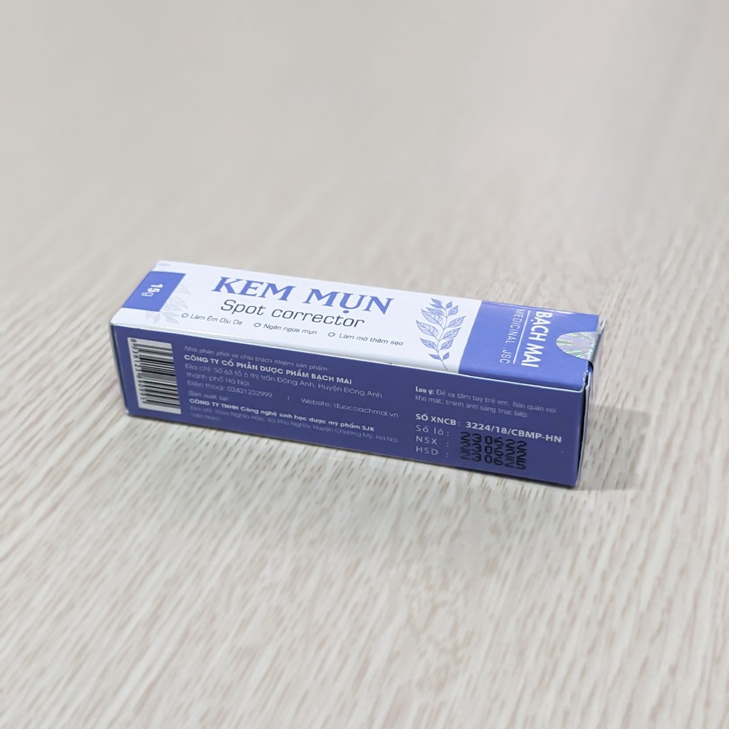 Kem Mụn Spot corrector Bạch Mai - Ngăn ngừa mụn, mừ thâm sẹo, êm dịu da hàng chuẩn công ty hiệu quả