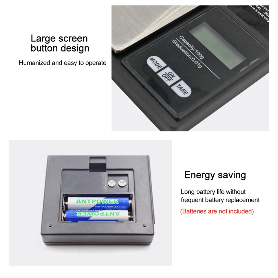 Cân Điện Tử Mini 0.001g Độ Chính Xác Cao Màn Hình LCD