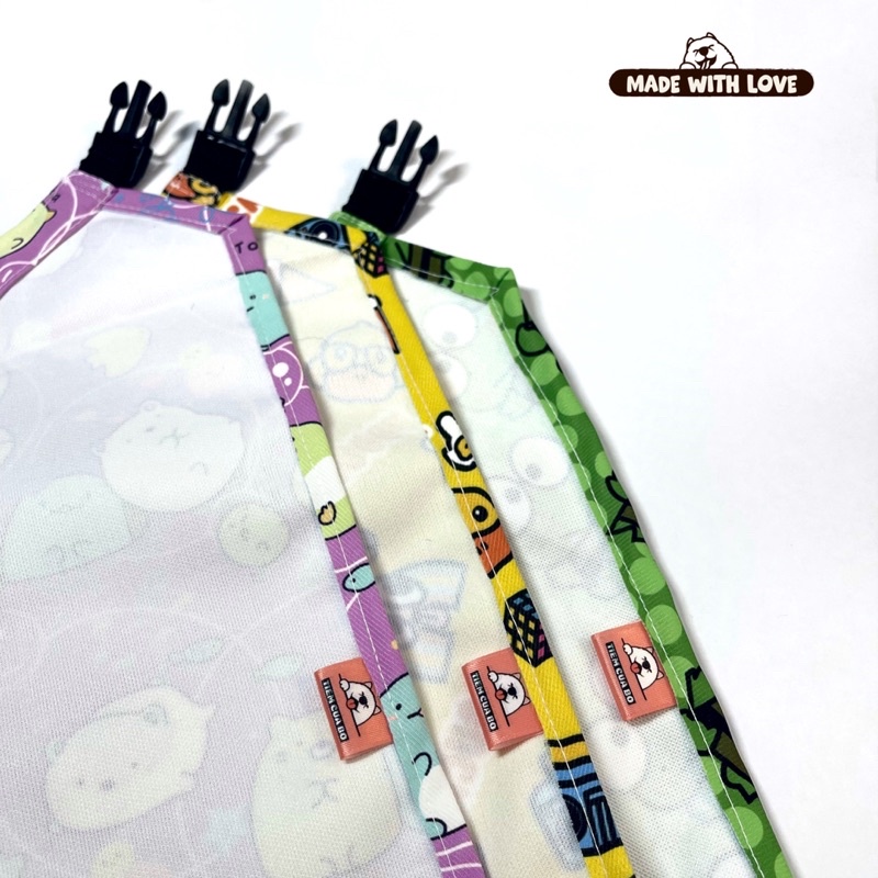 D - KHĂN YẾM HANDMADE CHÓ MÈO CHẤT LIỆU POLYESTER KHÔNG THẤM NƯỚC