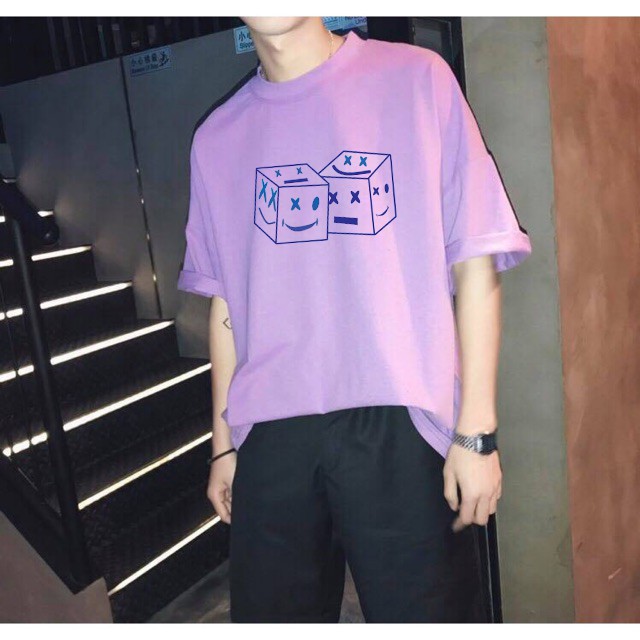 Áo thun unisex Khổng Hiền from rộng cổ tròn tay lỡ freesize 38-70kg - xúc xắc