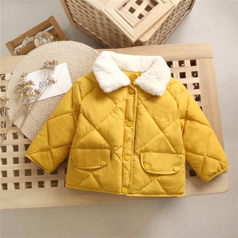 BEAR LEADER Áo Khoác Cotton Dày Dặn Giữ Ấm Thời Trang Thu Đông Hàn Quốc Cho Bé