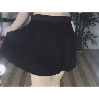 {SALE}CHÂN VÁY XẾP LY LƯNG CHUN 55-100kg ( Big Size Huỳnh Ngọc )