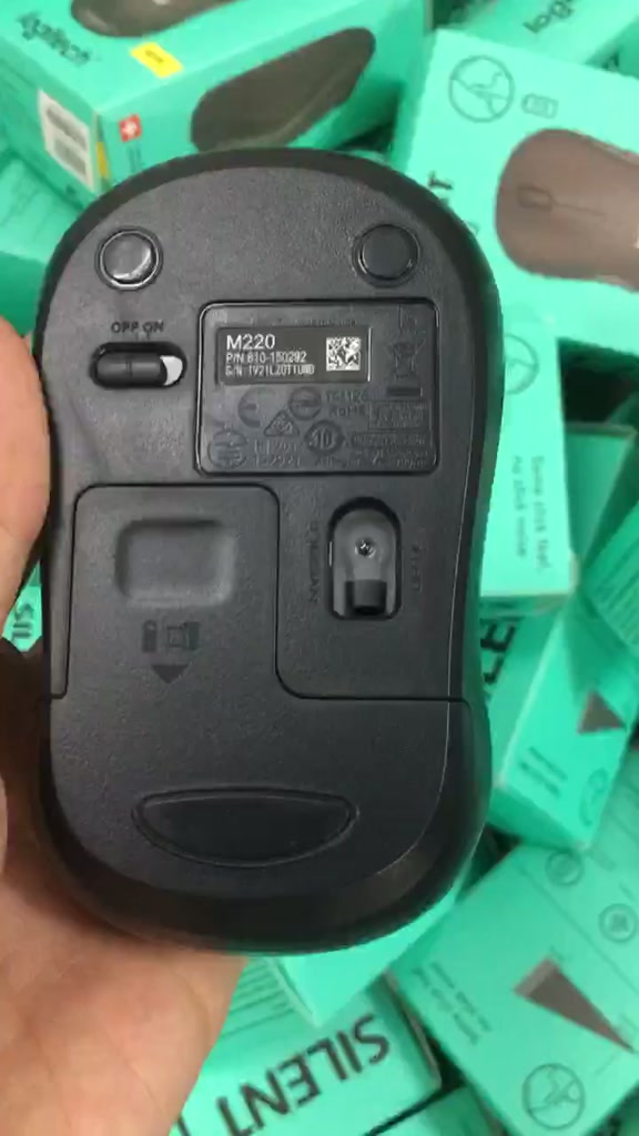 [TẶNG KÈM PIN] Chuột máy tính(laptop) màu đen không dây Logitech và Gnet Silent M220 bảo hành 12 tháng | BigBuy360 - bigbuy360.vn