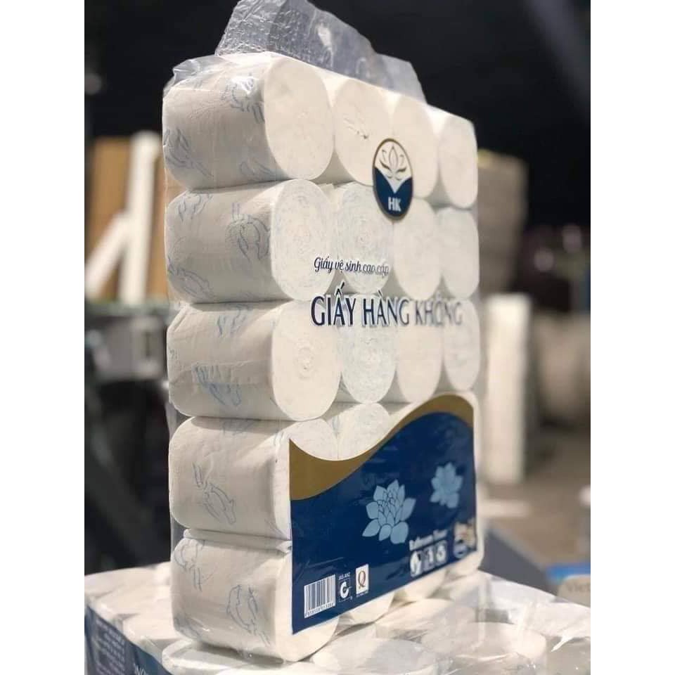 Giấy Vệ Sinh Không Lõi Siêu Dai Lốc 20 Cuộn - Giấy Hàng Không - Giấy Vệ Sinh Cao Cấp